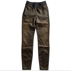 GOLDSIGN Jem Snake Print Gold Black Skinny Pants